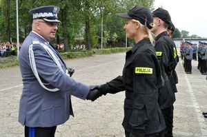 Ślubowanie nowo przyjętych policjantów 1 września 2017 r.