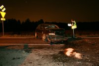 Policjant prowadzący oględziny pojazdu