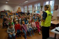 Prelekcja w klasie z uczniami klas I i II