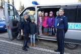 Policjantki w trakcie wizyty dzieci