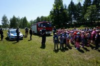 Powitanie wszystkich uczestników działań przez komendanta policji