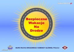 Kontrole autokarów w czasie wakacji plakat akcji