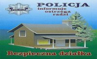 plakat promujący zabezpieczenie domku na działce przed zimą