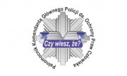 czy wiesz że plakat spotu napis na tle logo policji