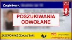 odwołanie poszukiwań czerwony napis na zamazanym tle