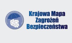 Napis Krajowa Mapa  Zagrodzeń Bezpieczeństwa