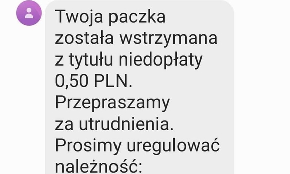 screen wiadomości sms