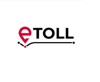 Etoll napis na białym tle