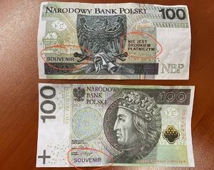 Banknoty sto złotych