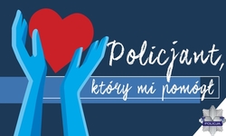 Policjant, który mi pomógł napis