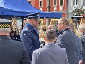 Komendant Miejski Policji rozmawia z Przewodniczącym Rady Miasta Jaworzna Jaworzna