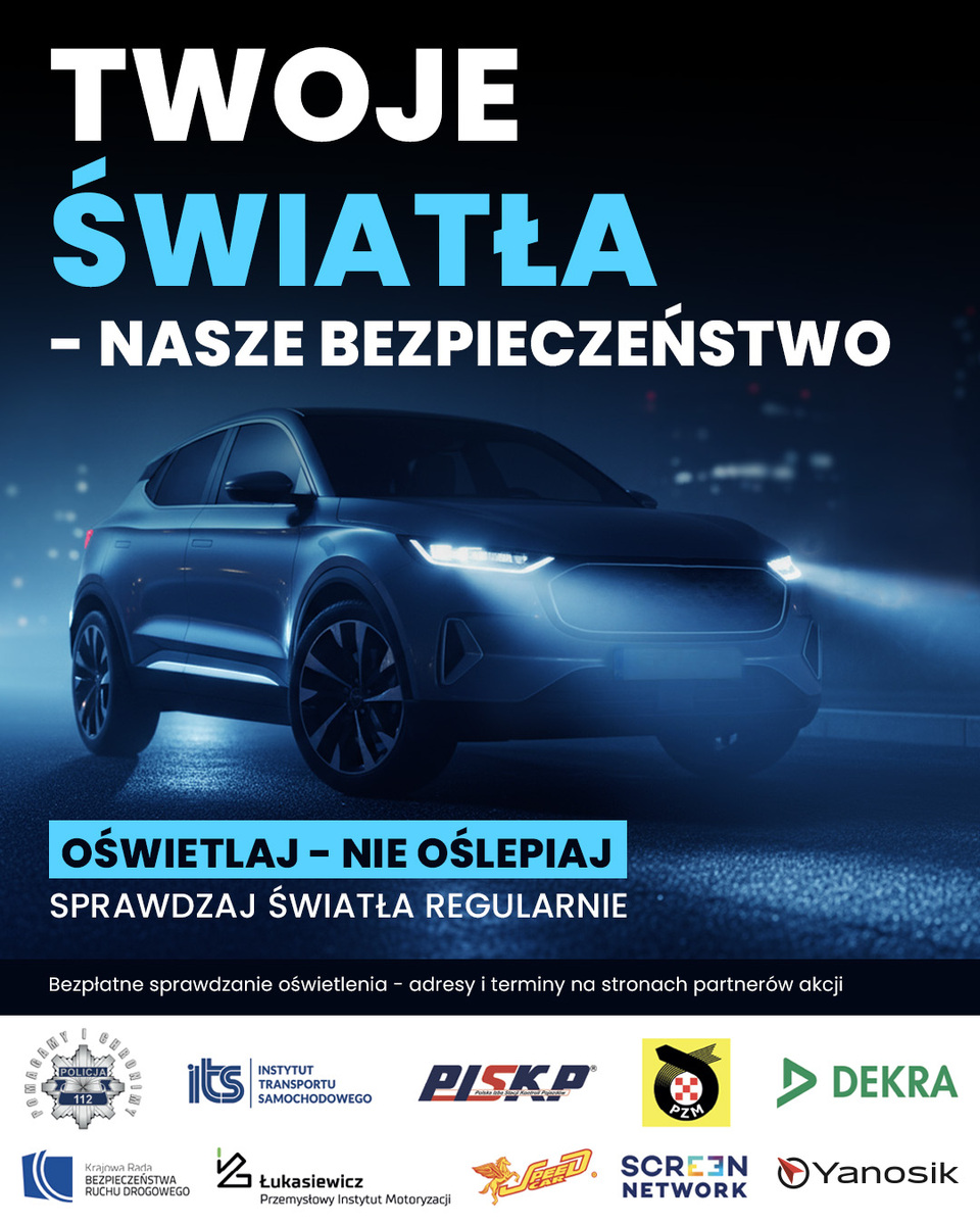 Bezpłatne kontrole świateł pojazdów w Jaworznie